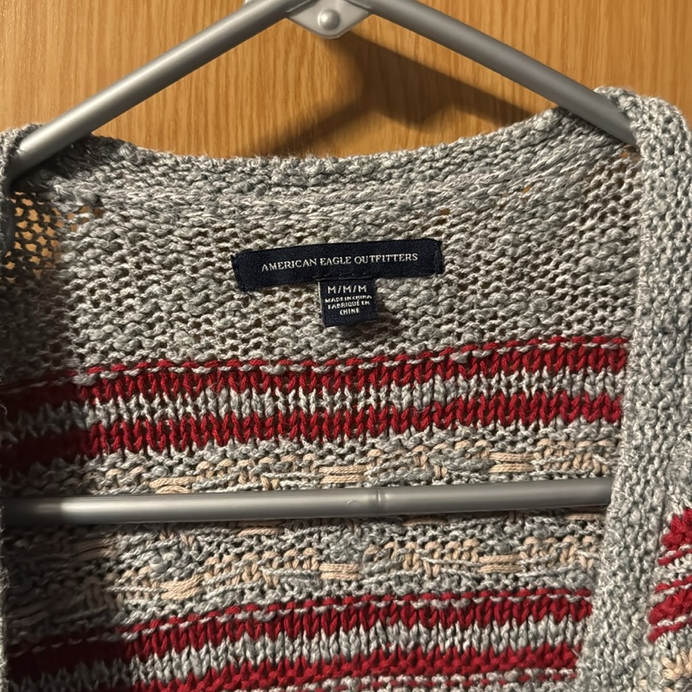 American Eagle Tribal Patterned Long Cardigan - image 3